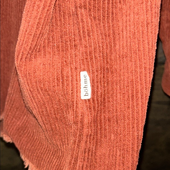 Rust Corduroy Button-Up Jacket - Picture 7 of 8